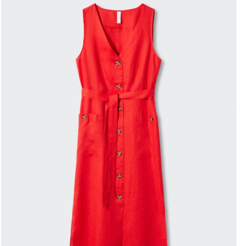 100% linen shirty dress - Picture 6 of 6
